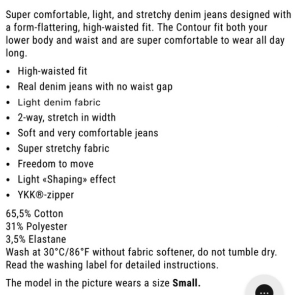 NWT Fitjeans Grey “Contour Mid Waisted” from Oslo, Norway - Picture 2 of 7